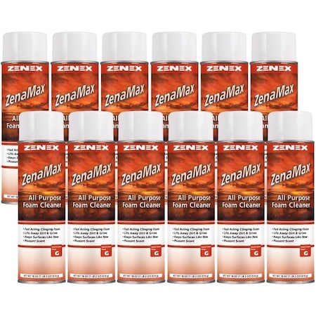 Zenex ZenaMax All Purpose Foam Cleaner net 18 oz., 12PK 496335